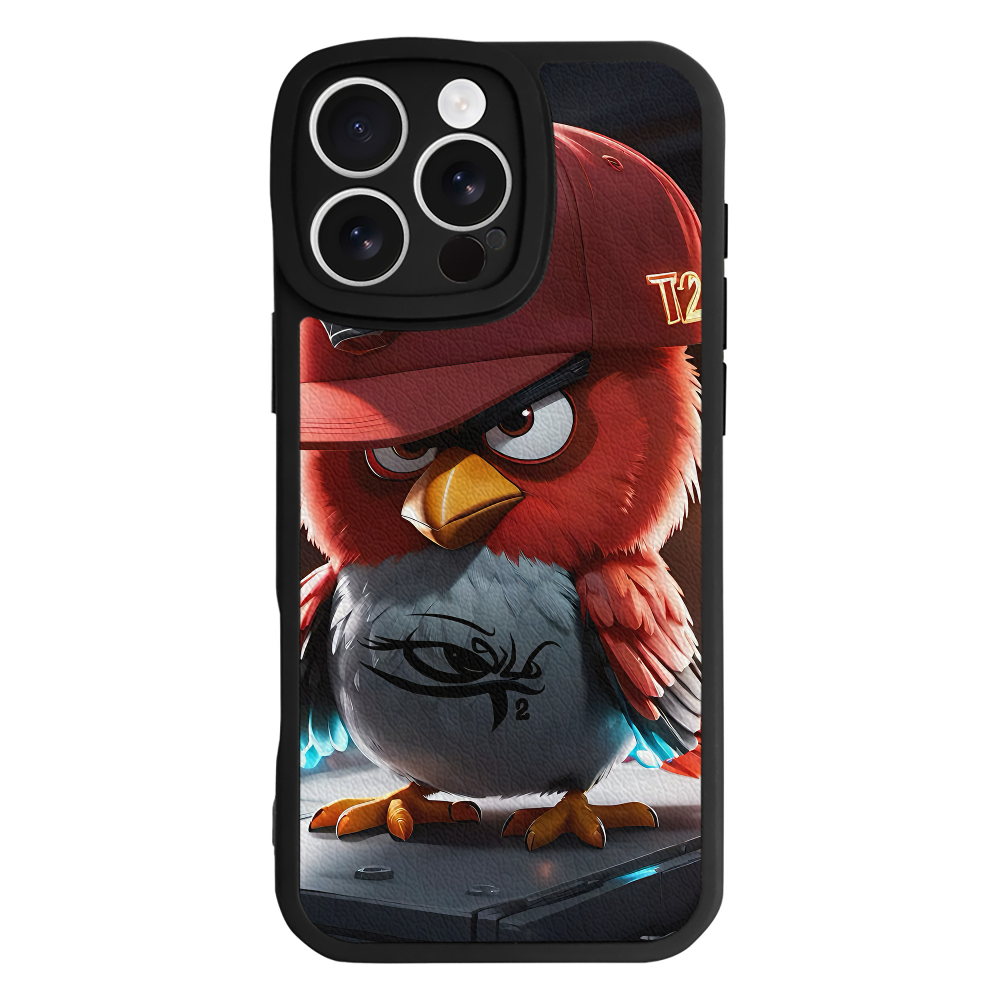 （画像用） Angry Birds アングリーバード 【iPhone 16シリーズ対応】シリコンスマホケース（レザー調） 材質：シリコン